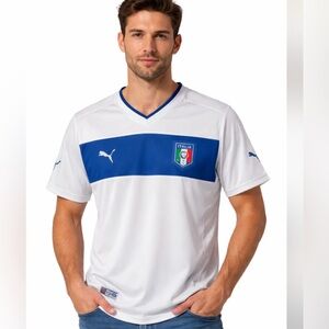 Puma Italy World Cup Soccer Italia Team Soccer Jersey Italia FIGC Football Shirt